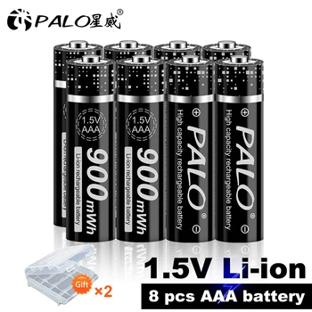1.5 V AAA Nabíjateľné Batérie 900mWh Li-ion lithium Liion AA 2A Batérie pre Hračky Kameru, Baterku a 1,5 V Batérie, Nabíjačky