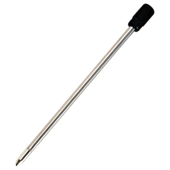 100ks Jednoduché Praktické Guľôčkové Pero Náplne 1 mm Čierny Atrament Crystal Kov Náplne Veľkoobchod