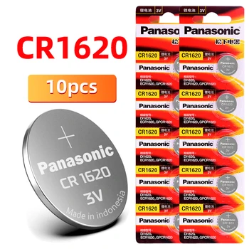 10PCS Panasonic pôvodné CR1620 tlačidlo batéria cr1620 ECR1620 GPCR1620 3v lítiové batérie pre srdca, kardiostimulátor, stupnica počítadla 4