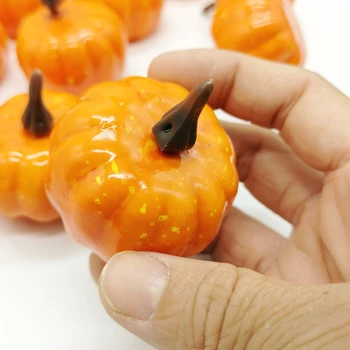 12Pcs Mini Umelé Tekvica Simulácia Zeleniny, Ovocia Šťastný Halloween Dekorácie Pre Domov Halloween Party Rekvizity DIY Remeslá