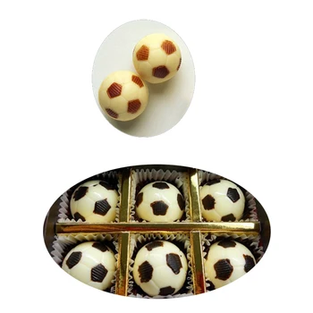 14 Dutiny Futbal Polykarbonátu Čokoláda Formy 3D Oblasti Loptu Cukroviniek Tvoria Pečivo Pečiva Zásobník Candy Zdobenie Plesne