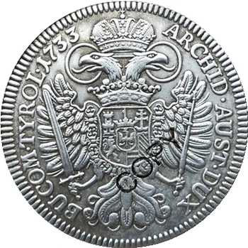1733 Rakúsko 1 Speciesthaler kópie mincí