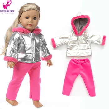 18-Palcové Dievča Bábiky Oblečenie pre 43 cm Bábiky Baby Bunda pre 17