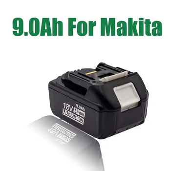 18V Makita 9.0 AH Bezdrôtový Elektrický Nástroj BL1860 BL1850 BML1840 9.0 ah Elektrickú Vŕtačku A Videl Lítium-Iónová Batéria S Nabíjačkou