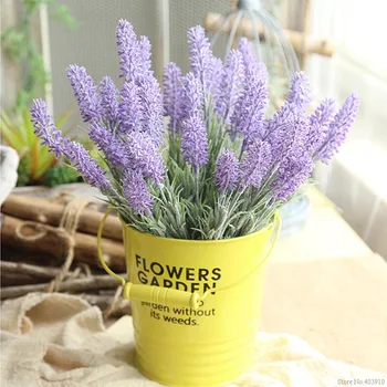 1PCS Romantický dekorácie Provence levanduľa kvet, plastové umelé kvety, obilie dekoratívne Simulácia vodné rastliny