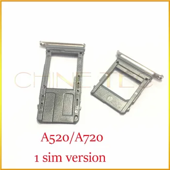 1set Pre Samsung Galaxy A5 2017 A7 2017 / A520F A720F Nano SIM Karty micro SD Držiak Hrací Adaptér