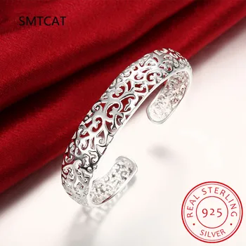 2020 Nový kórejský Módne Ethinc Duté Kvety Prívesky pre Ženy 925 Sterling Podiel Láska Indické Šperky, Luxusné Značky 3
