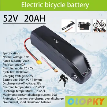 2021 52V Hailong Elektrický Bicykel, Batéria 48V 36V 17Ah 20Ah Silný Požičovňa 18650 Buniek Pack Lítiová Batéria