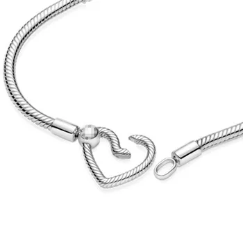 2021 Nové Šperky Láska Náramok 925 Sterling Silver Vhodné pre Pôvodné Kúzlo Pandora DIY Prívesok Príslušenstvo Náramok Žien