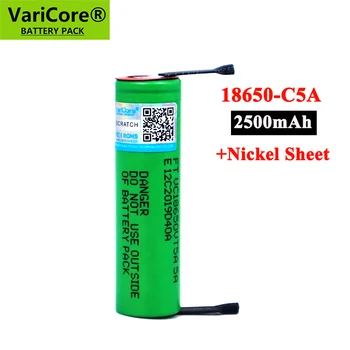 2022 VariCore Nové INR18650-25R HE4 VCT5A 2500mAh batérie 3.6 V, vypúšťanie 20A, určených batérie + DIY Nikel 1