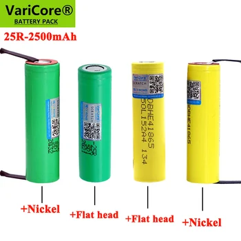 2022 VariCore Nové INR18650-25R HE4 VCT5A 2500mAh batérie 3.6 V, vypúšťanie 20A, určených batérie + DIY Nikel 2