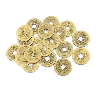 20PCS/Veľa Zliatiny Zinku Šťastie, Bohatstvo Feng Shui Starožitné Staroveké Čínske Peniaze, Mince Pre Home Collection