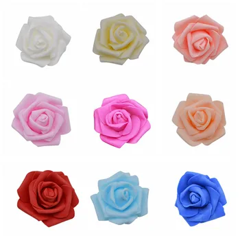 20Pcs/Veľa 6typ Kvet Hlavu Umelé Kvety, Svadobné Dekorácie PE Pena Ruže DIY Flores Scrapbooking Veniec Veniec Domova