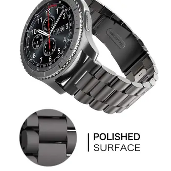 22 mm 20 mm kovový remienok pre Samsung Galaxy sledovať 3/4 Aktívny 2 Huawei hodinky z Nerezovej ocele smart hodinky príslušenstvo pre Amazfit GTR
