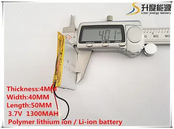 3,7 V 1300mAh 404050 Lithium Polymer Li-Po li ion Nabíjateľnú Batériu buniek Pre Mp3 MP4 MP5 GPS mobilné bluetooth