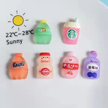 3D Tvorivé Roztomilý 2 ks Mini Magnety na Chladničku Domova Matné Nápojové Fľaše Malé Cartoon Fľaša Vína pre Chladnička Magnety