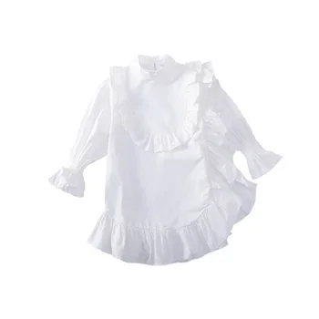 4-14 Rokov Dievčatá Jeseň Tričko Šaty 2021 Patria Módne detské Oblečenie Deti Rozstrapatené Dlhým rukávom Princezná Šaty 0