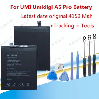 4150mAh Vysoká Kapacita Pre UMI Umidigi A5 Pro Batéria mobilného Telefónu Nahradenie Kvalitné Batérie Nabíjateľné+ Nástroje