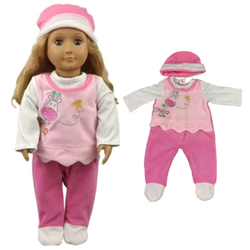 43 cm Baby New Born Bábiku na Koni Oblek pre Baby Doll Oblečenie 18-Palcové Americký OG Dievča Bábiku Kožušiny Bunda 0