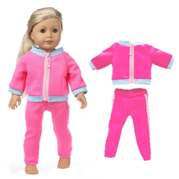 43 cm Baby New Born Bábiku na Koni Oblek pre Baby Doll Oblečenie 18-Palcové Americký OG Dievča Bábiku Kožušiny Bunda 5