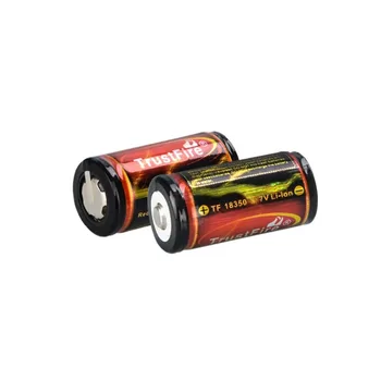 4pcs/veľa Trustfire bateria 3,7 v 1200mah 18350 nabíjateľná lítium-Chránené batérie, led blesk