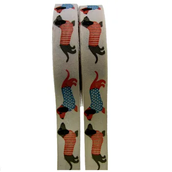 5 Metrov bavlna páse s nástrojmi vytlačené pásky psov štítky, pásky pre remeslá strany šitie odevov dodávky sweing textílie 15 mm