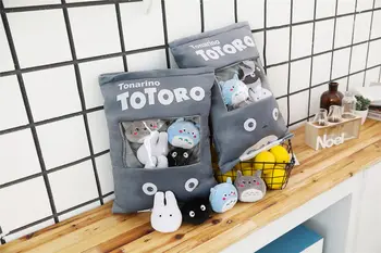 50 8pcs/veľa 4 Vzory Tvorivé Plyšové Hračky Totoro Snack Vankúš Bábiky Plnené Kawaii Môj Sused Totoro Magické Hračky Plyšové Hračky