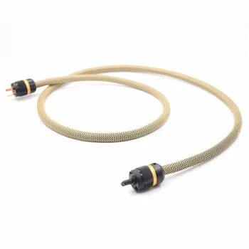 7Audiocrast P111 OCC čistej medi strieborné pozlátené NÁS Napájací Kábel s obrázok 8 C7 HIFI IEC Kábel
