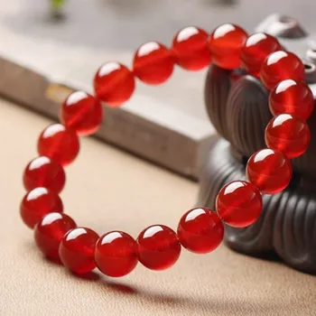 AAA grade červený achát náramok prírodný drahokam korálky náramok DIY šperky pre ženy, darčeky veľkoobchod !