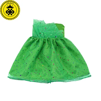 Baby Doll Oblečenie Zelená Princezná Šaty Fit 43 cm Baby Doll 16-18 palcový Bábika Príslušenstvo 548