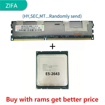 DDR3 4G Server ram s chladič 1066Mhz s E5 2643 3.3 GHz Quad-Core 10M Cache FCLGA2011 TPD 130W