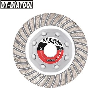 DT-DIATOOL 1pc Diamond Pohár Brúsne Koliesko Disky pre Betón, Tehla Pevného Kameňa Dia 125 mm/5inch Segmentované Turbo Riadok Disk