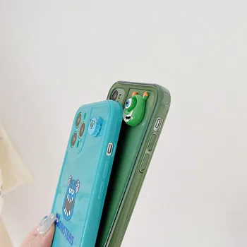 Disney Hlboké Zelené Príšery Univerzita Mobilný Telefón púzdra Pre iPhone 11 12 Pro Max Xr 7 8 Plus Xs Max S Bočným Monster Vzor
