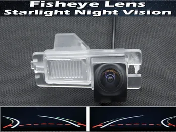 Dráha Stopy 1080P Fisheye Auto parkovacia Kamera pre Ssangyong kyron rexton CCD, Nočné Videnie Zadnej strane Parkovacie Kamery 4