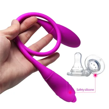 Dvojité Dildo Análny Vibrátor Sexuálne Hračky Muži Ženy Stimulátor Klitorisu Jazyk Zadok Plug Vibračné Vajíčka Dospelých Nabíjateľná Masturbator