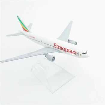 Etiópsky Airlines a Boeing 777 Lietadla Zliatiny Diecast Model 15 cm Sveta Leteckej dopravy Zberateľskú Miniatúrne Suvenír Ornament
