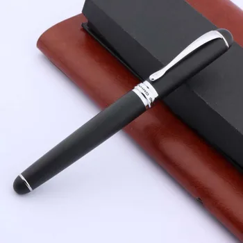 Hot predaj Jinhao X750 Kovové Matte Black Silver Výbava Kaligrafie Ohnuté Fude Nib Plniace Pero