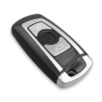 KEYYOU 3/4 Tlačidlo Smart Remote Tlačidlo púzdro Fob Pre BMW CAS4 F 3 5 7 Series E90 E92 E93 X5 Kľúča Vozidla Prípade Vložte Kľúč, Kotúč
