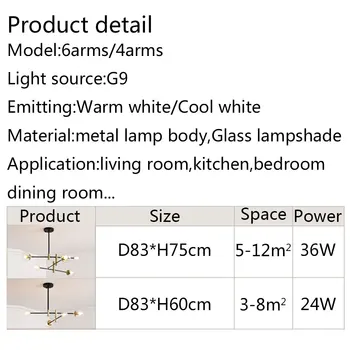 Led Luster Krytý Domov Osvetlenie 110V 220V Moderný Luster Lampy, Obývacej izby, Spálne, Jedálne, Nordic Osvetlenie Zariadenie