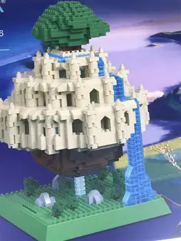 Mini Bloky Luxusné Cartoon Budovy Hračka Hrad Na Oblohe Mini Juguetes pre Deti Darček Anime Dievča Súčasnosti Narodeniny Vianoce