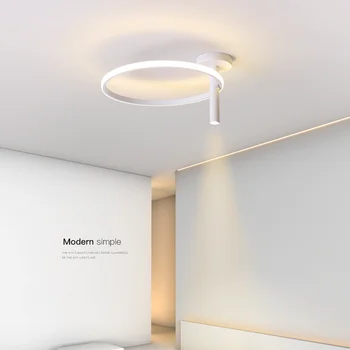 Moderné LED Lustre Pre Spálne Štúdia Jedáleň Minimalistický Kolo Black Stropné Svetlá Domov Tvorivosti Svietidlá 2021 1