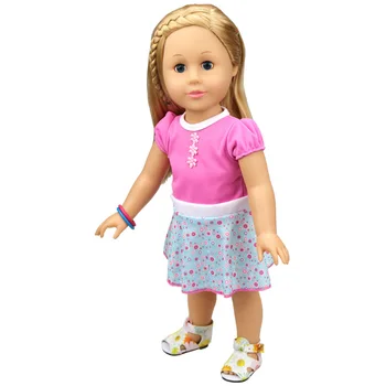 Módny štýl Populárnej bábiky oblečenie pre American doll a new born bábiku Príslušenstvo