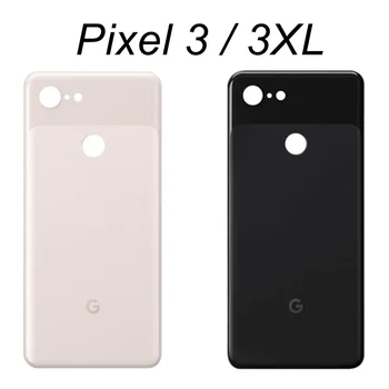 NOVÝ Zadný Kryt Pre Google Pixel 3 XL, 3XL Kryt Batérie Späť Sklenený Panel Pixel 3 Zadné Dvere Bývanie Prípade, Náhradné Diely