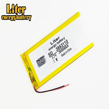 Najlepšie batérie značky nabíjateľné batérie 3,7 V 3000mah polymer lithium Li-ion batéria pre 7 palcový tablet pc MP3, MP4 3553110