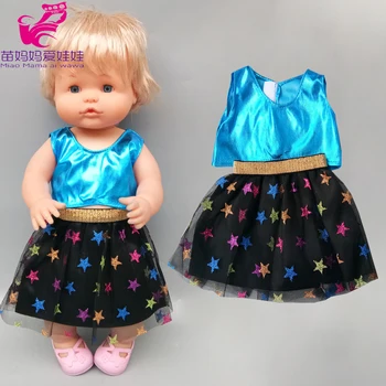 Nenuco Oblečenie Baby Doll Tričko Star Sukne pre Ropa Y Su Hermanita Bábiky Oblečenie 40 Cm