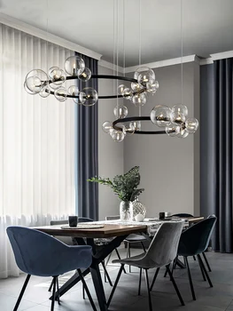 Nordic obývacia izba lampa jednoduché moderné atmosféru svetla luxusné bublina jedáleň luster