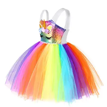 Nová Fantasy Anjel Flitrami Dievčatá Little Pony Rainbow Jednorožec Šaty, Baby, Deti Oka Krídla Oblečenie Pre Deti, Svadobný Darček K Narodeninám