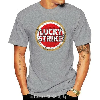 Nové Módne Lucky Strike Cigarety Logo Núdzi pánske T-shirt