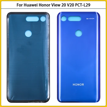 Nové Pre Huawei Honor Zobraziť 20 V20 PCT-L29 Batérie Zadný Kryt Zadných Dverí Pre Česť Zobraziť 20 Batérie Bývanie Prípade Sklenený Panel Vymeňte 1