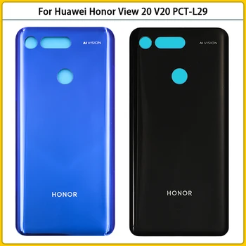 Nové Pre Huawei Honor Zobraziť 20 V20 PCT-L29 Batérie Zadný Kryt Zadných Dverí Pre Česť Zobraziť 20 Batérie Bývanie Prípade Sklenený Panel Vymeňte 2